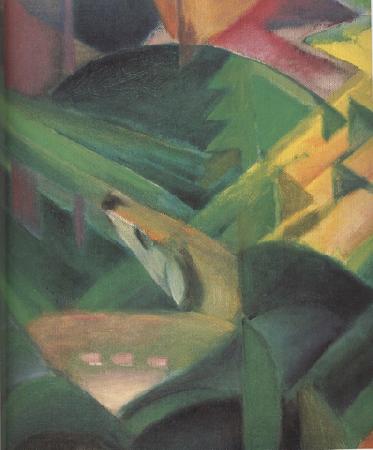 Franz Marc Details of The Monkey (mk34) Germany oil painting art